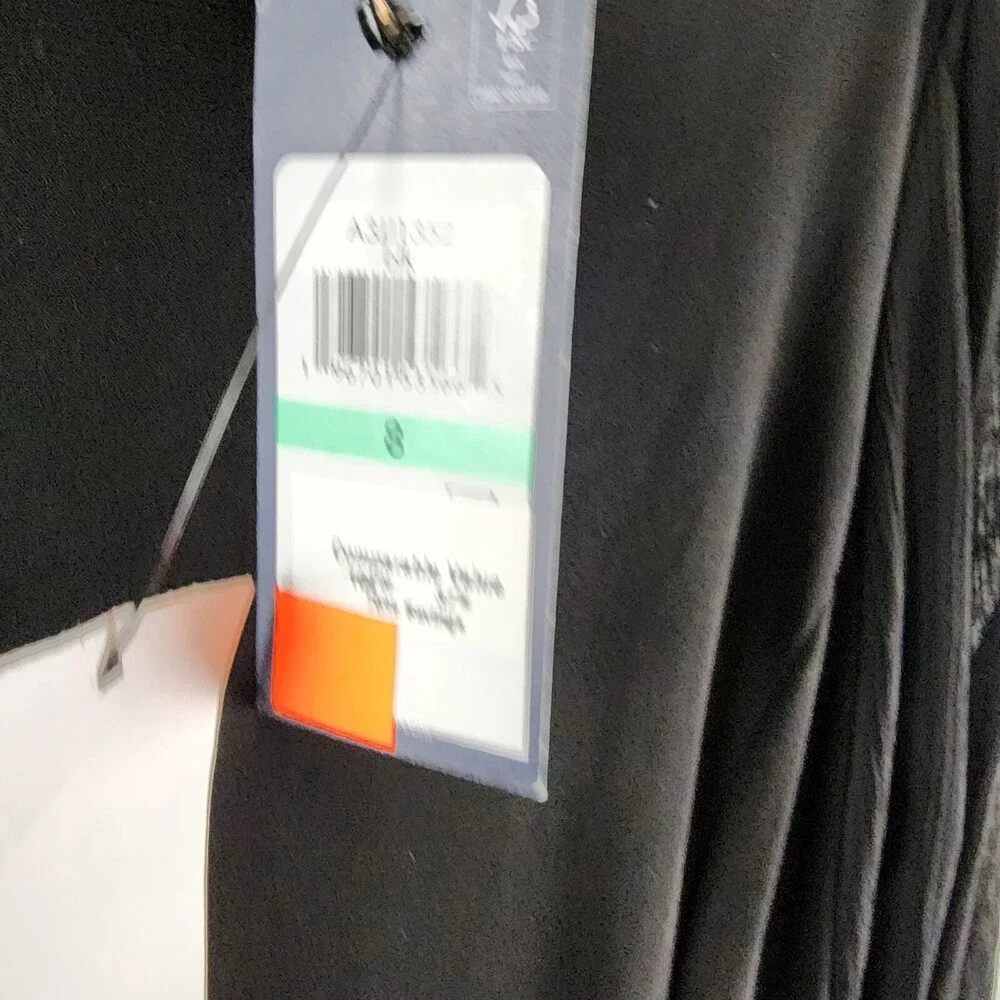 Tommy Hilfiger Jersey Stretch Chiffon Long Sleeve Dress Women's 8 Black Back Zip - Picture 6 of 15